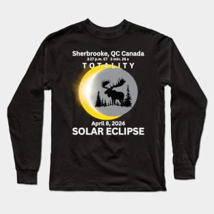 Solar Eclipse 2024 Canada Long Sleeve T-Shirt